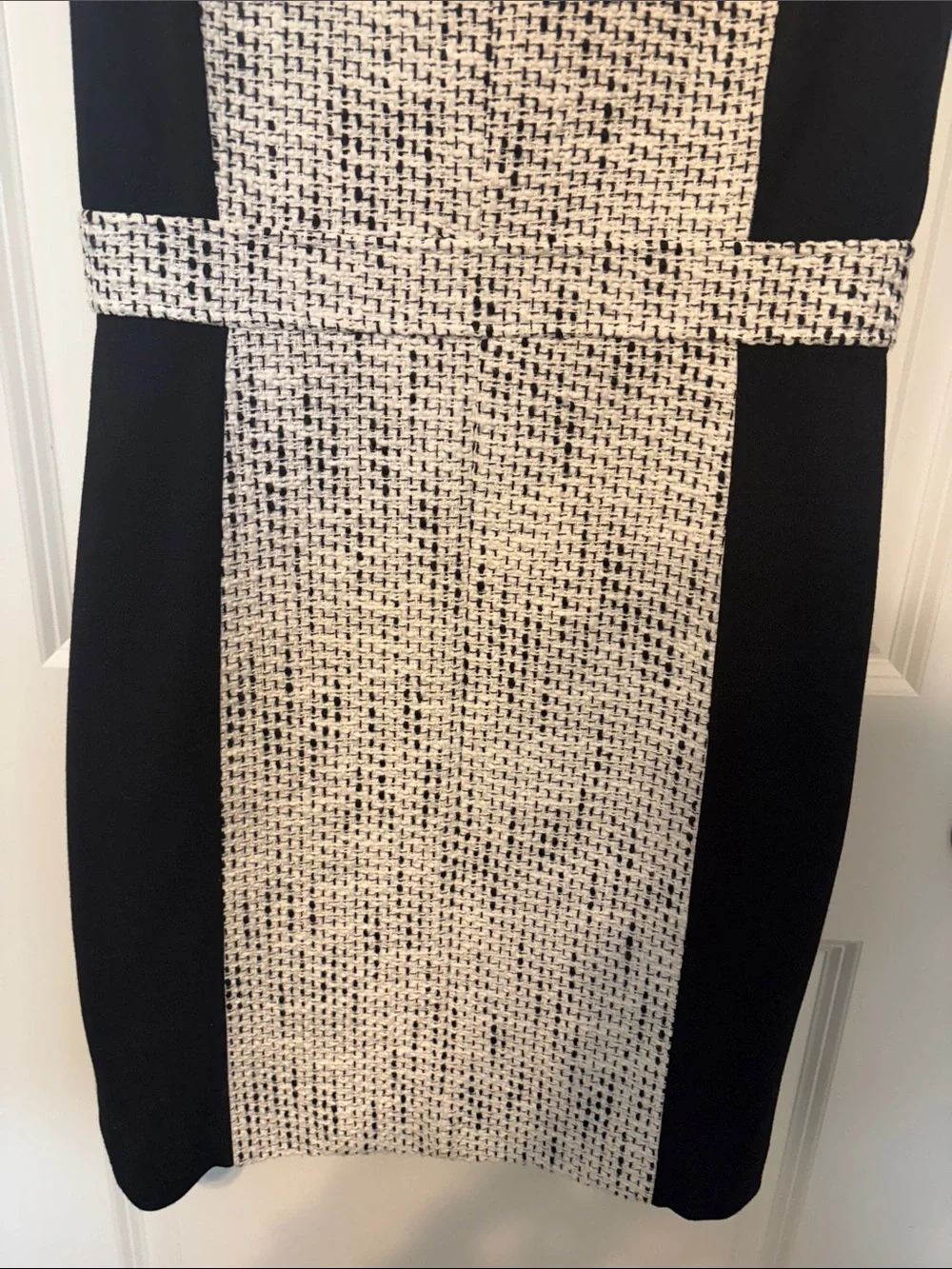 J. Crew size 6 Black and White Tweed Sheath Dress